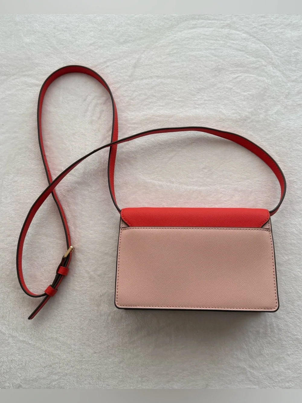 Tory Burch Emerson Color Block Mini Shoulder Bag Bright Samba / Pink Quartz